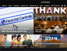 Tablet Screenshot of lifegag.com